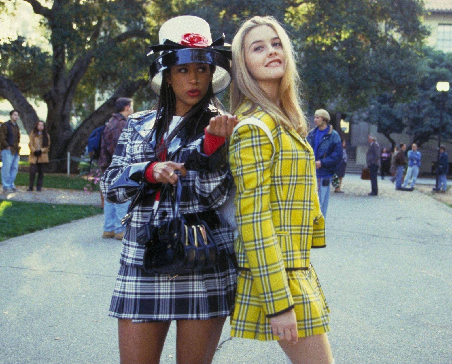 Clueless, main actresses, bold plaid outfits, HD Desktop Wallpaper