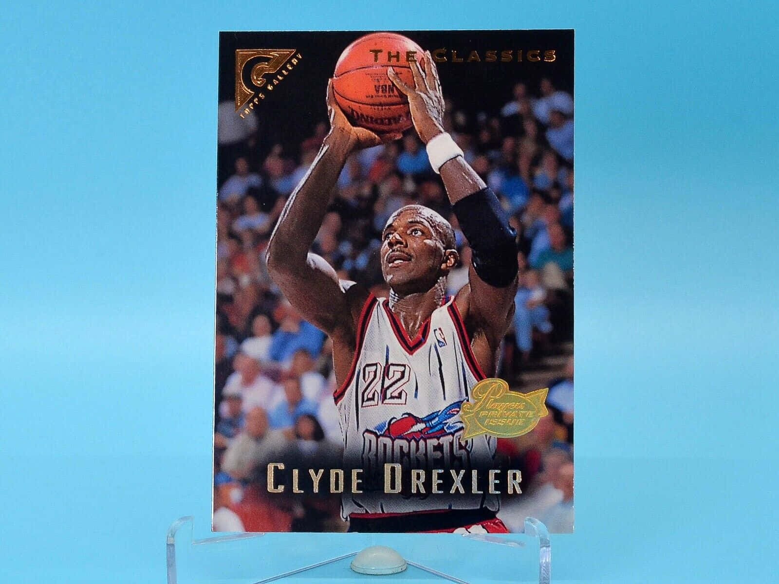 Clyde Drexler, white Rockets jersey, number 22, HD Desktop Wallpaper