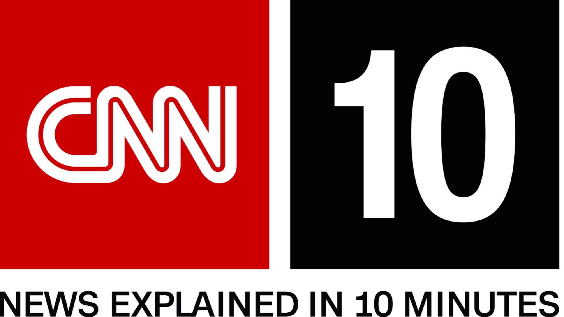 CNN 10, red square, white CNN text, Full HD Desktop Wallpaper