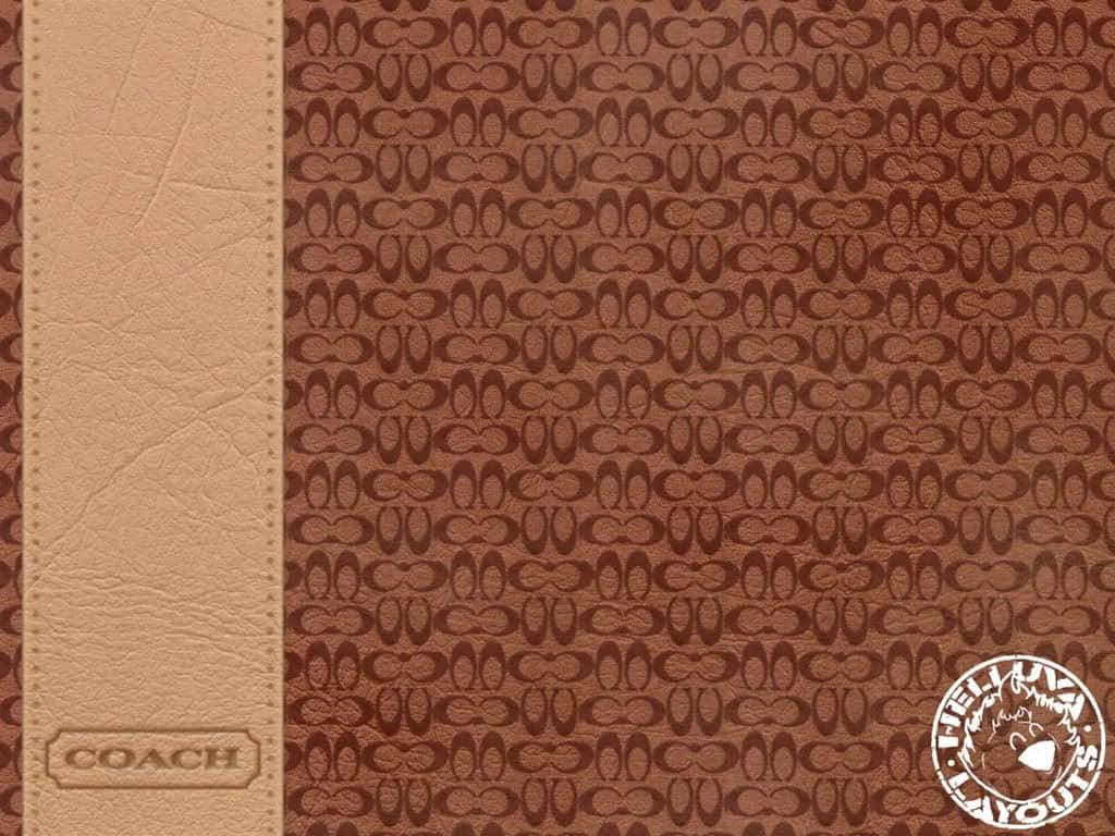 Coach, leather wallet, brown leather, SD Desktop Wallpaper