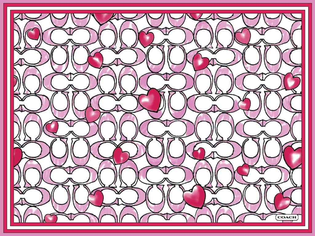Coach Logo, pink, white, SD Desktop Wallpaper