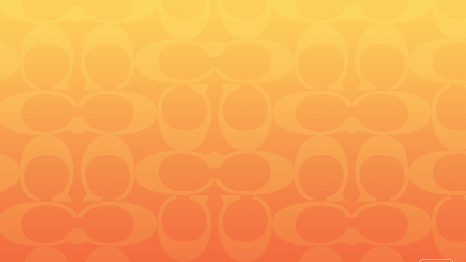 Coach Logo, orange fade, yellow to orange gradient, Full HD Desktop Wallpaper