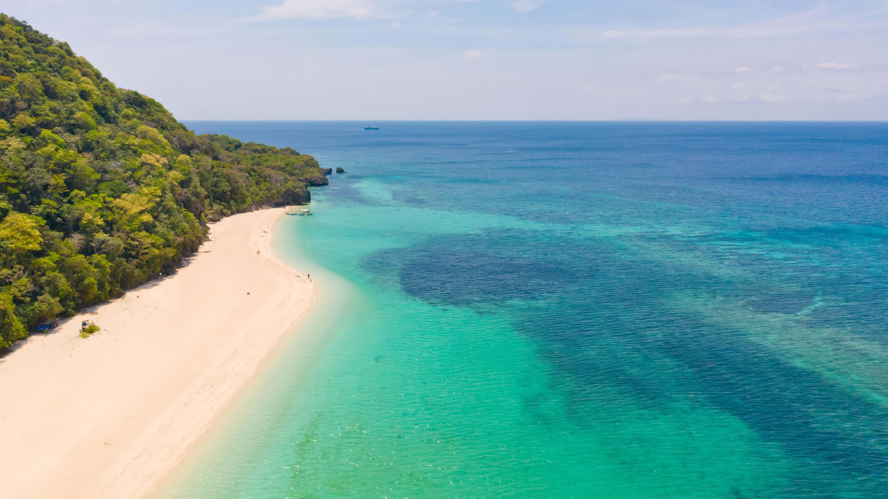 Coastline, 3072 x 1728, tropical beach, 2K Desktop Wallpaper