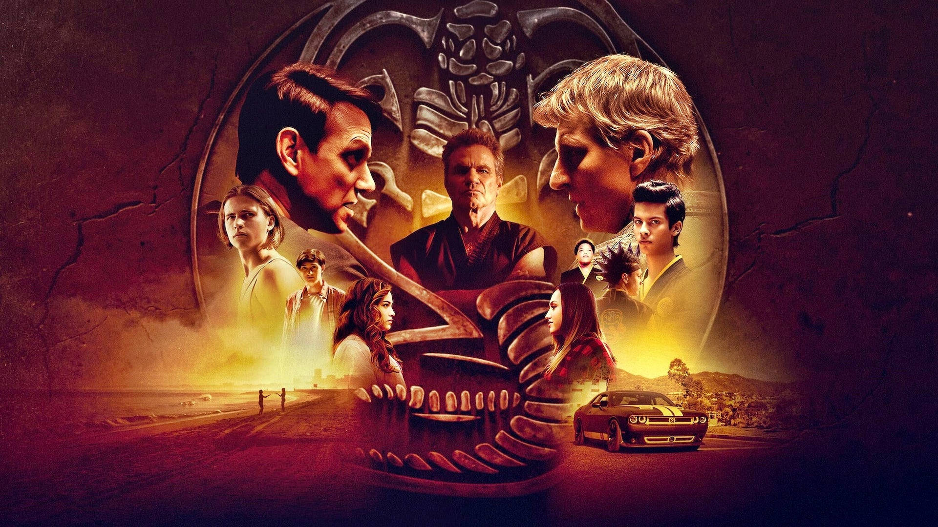 Cobra Kai, movie poster, multiple characters, Full HD Desktop Wallpaper