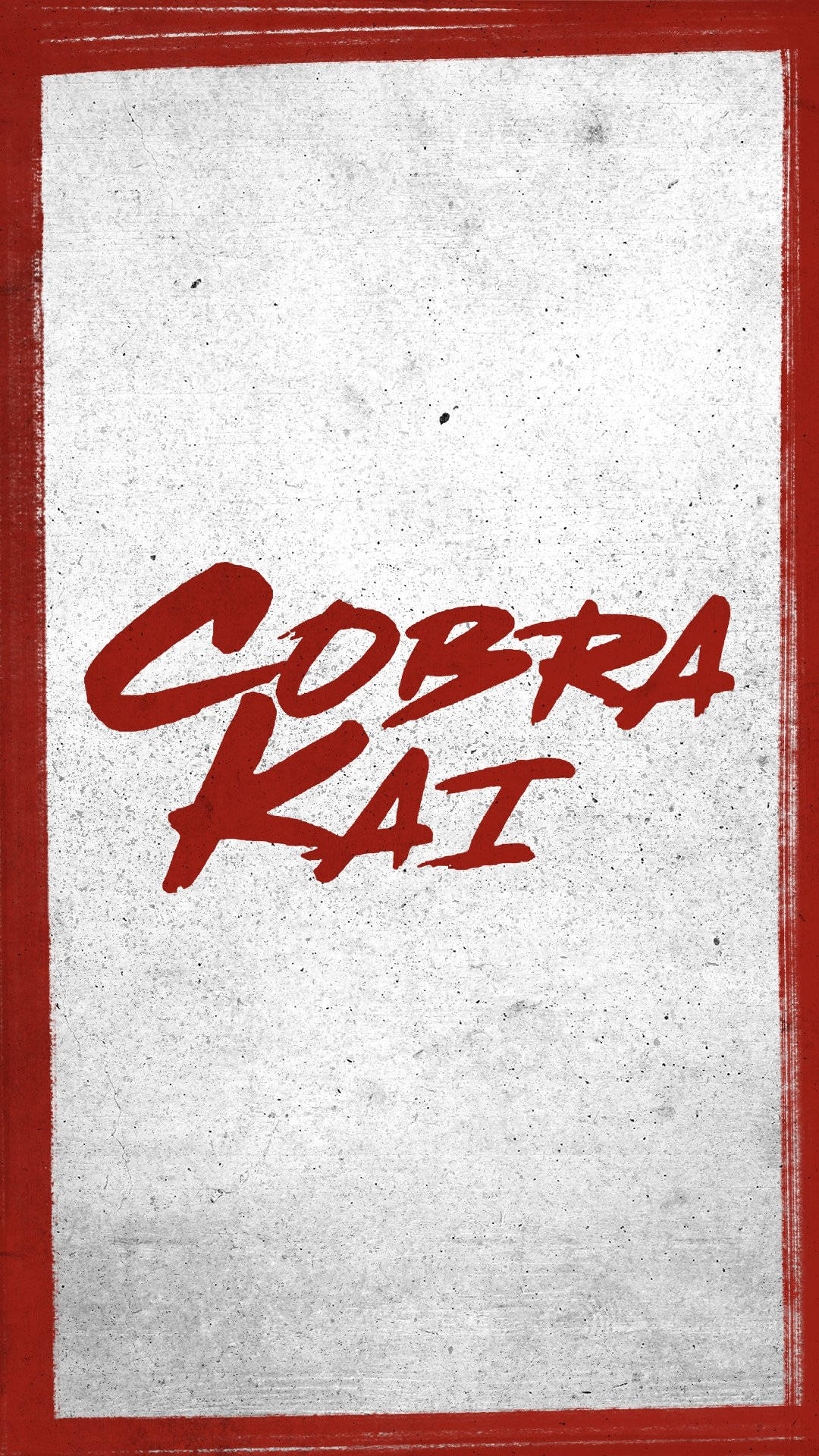 Cobra Kai Phone, COBRA KAI, red graffiti-style text, Full HD Phone Wallpaper