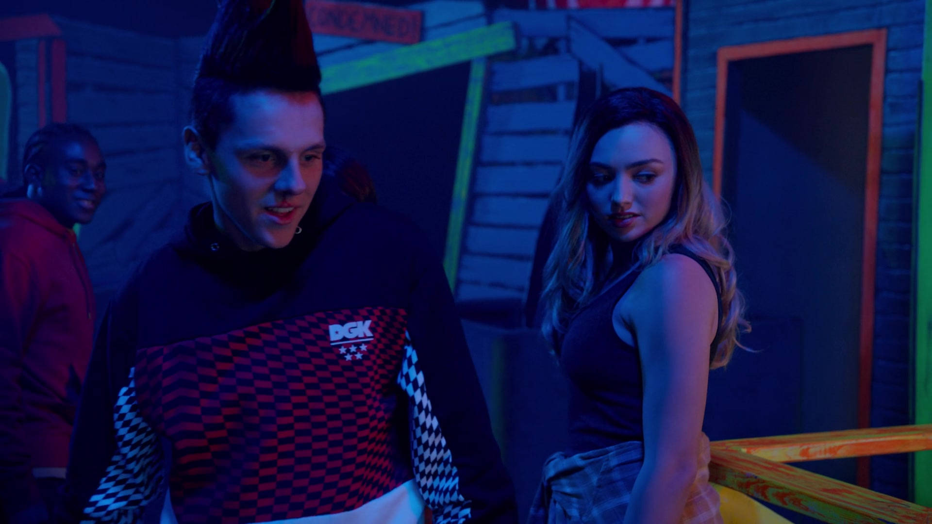 Cobra Kai, party time, neon lights, Full HD Desktop Wallpaper