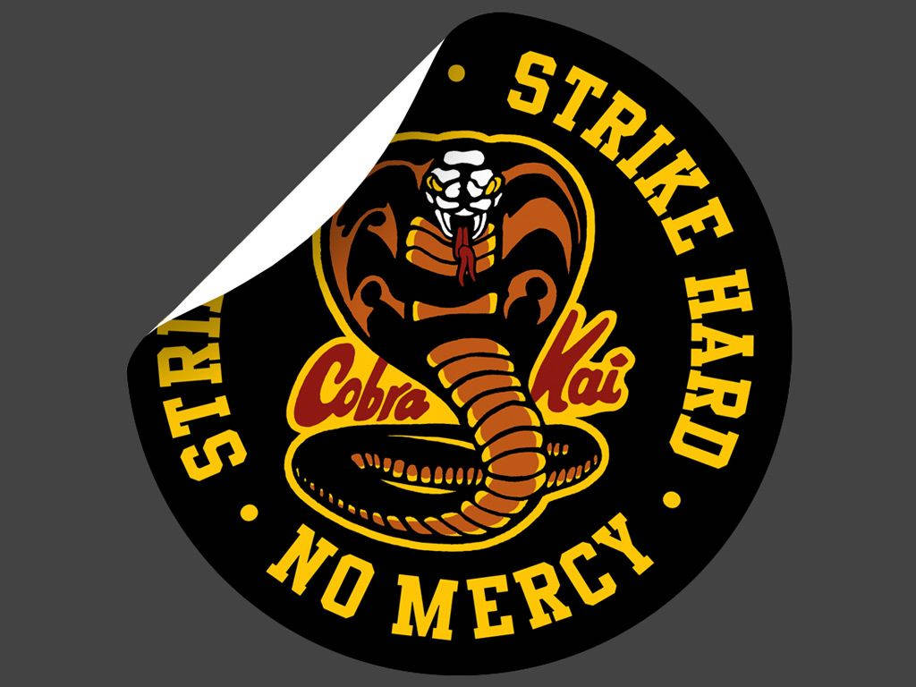 Cobra Kai, Cobra Kai logo, sticker, SD Desktop Wallpaper