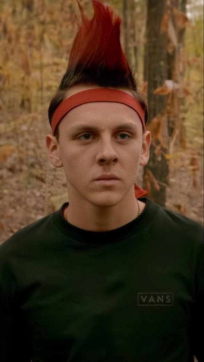 Cobra Kai, red mohawk, headband, SD Phone Wallpaper