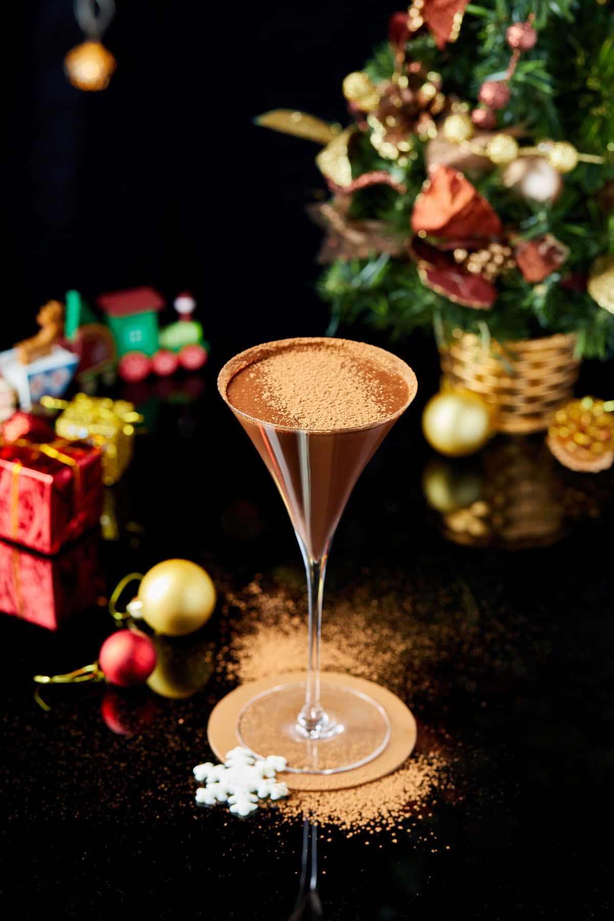 Cocktail, chocolate martini, cocoa powder, HD Phone Wallpaper