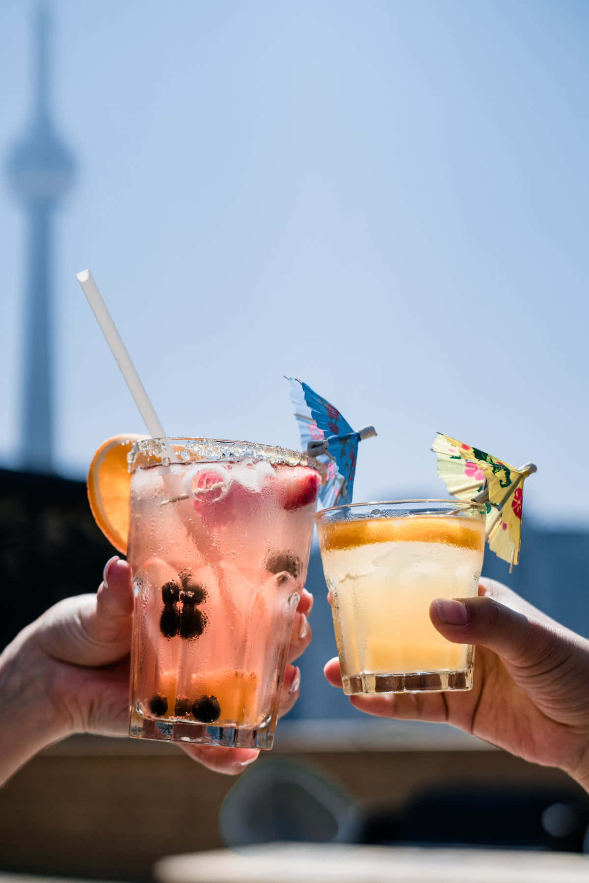 The Cocktail In Cheer, colorful cocktails, fruit, HD Phone Wallpaper