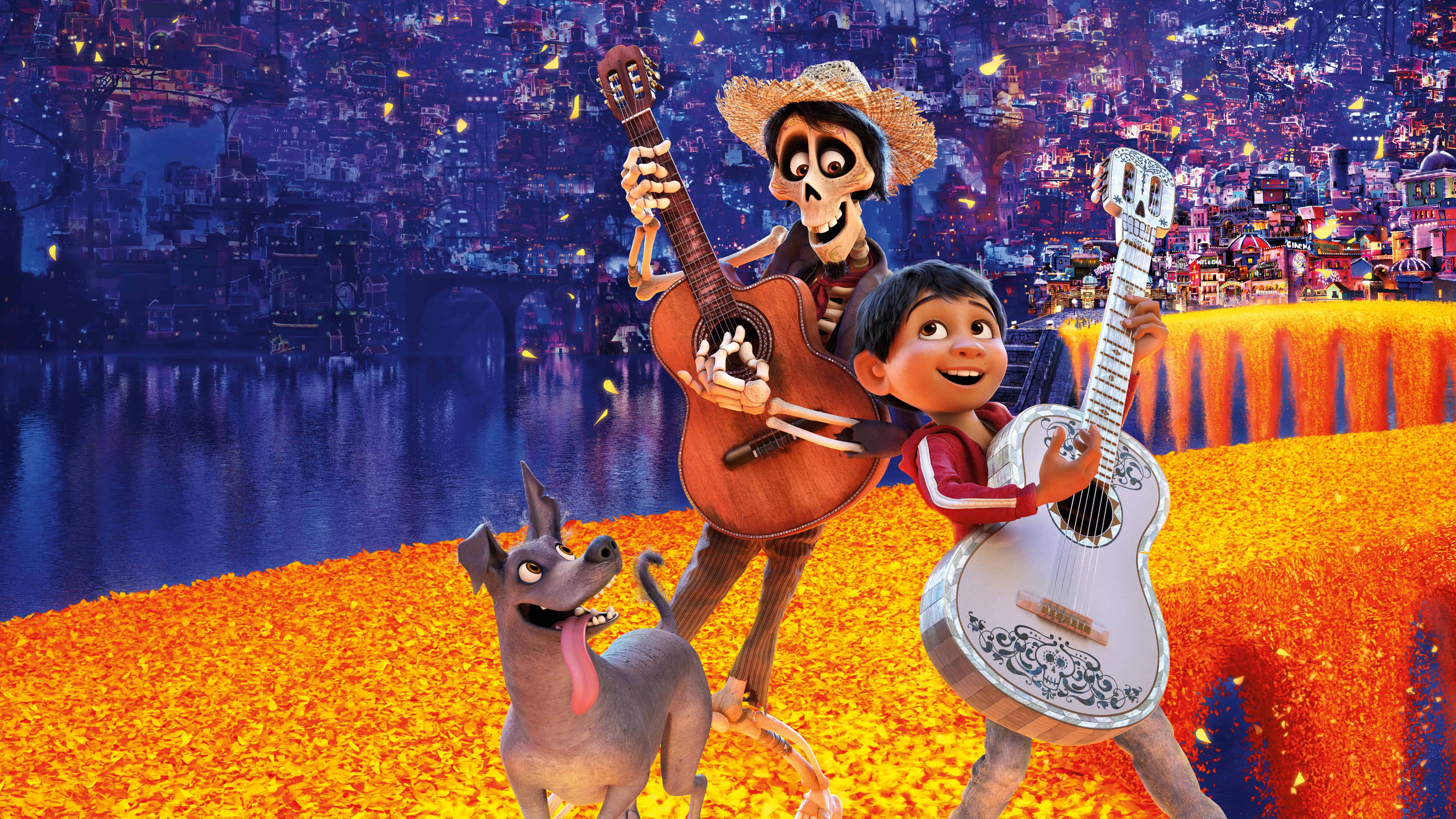 Coco Disney, skeleton, boy, 8K Desktop Wallpaper
