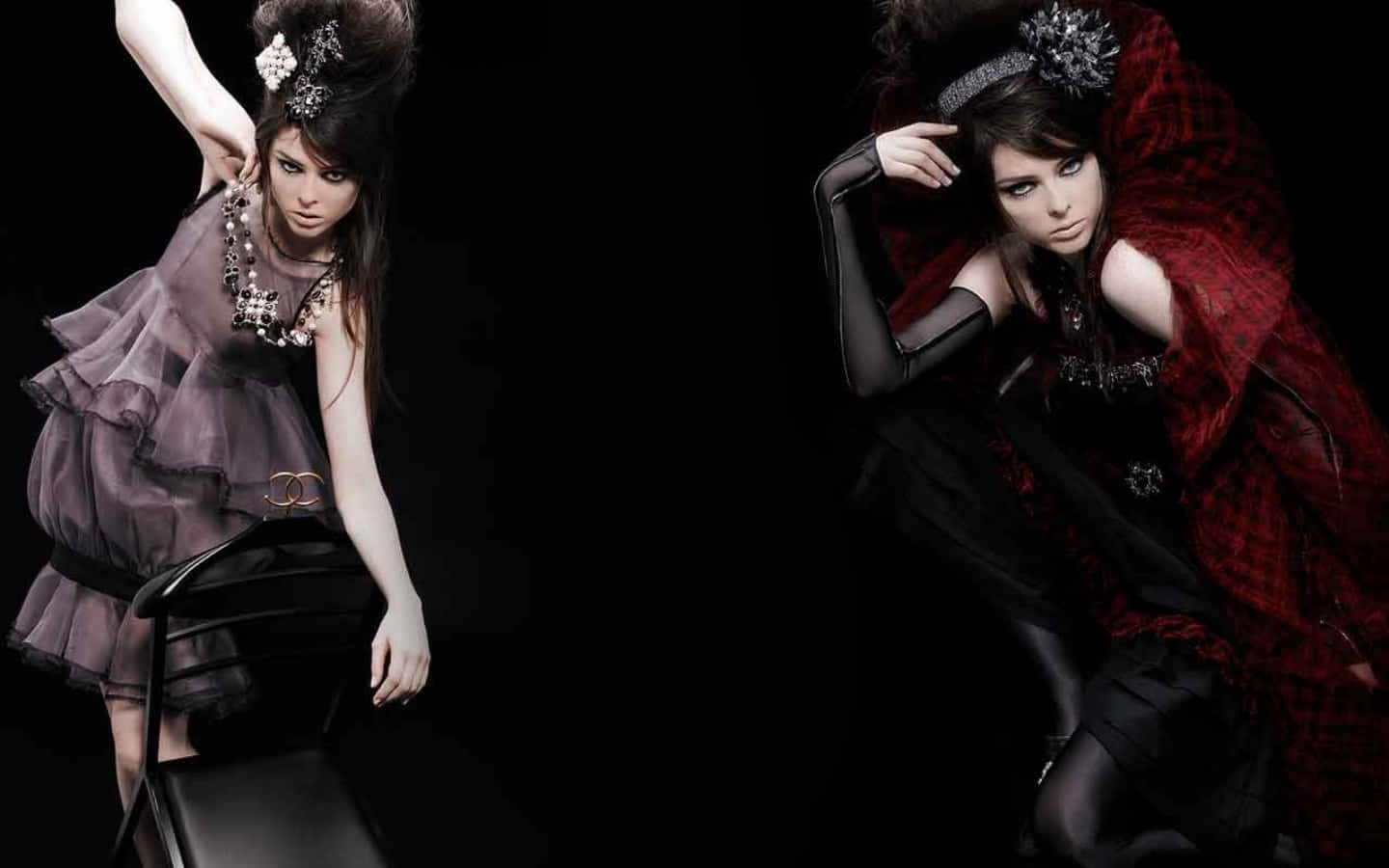 Coco Rocha, red carpet, black background, HD Desktop Wallpaper