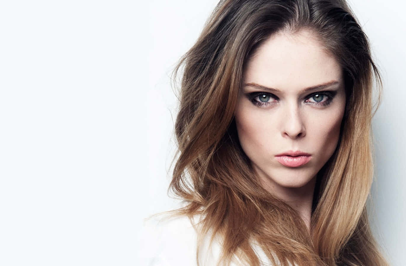 Coco Rocha, red, white background, HD Desktop Wallpaper