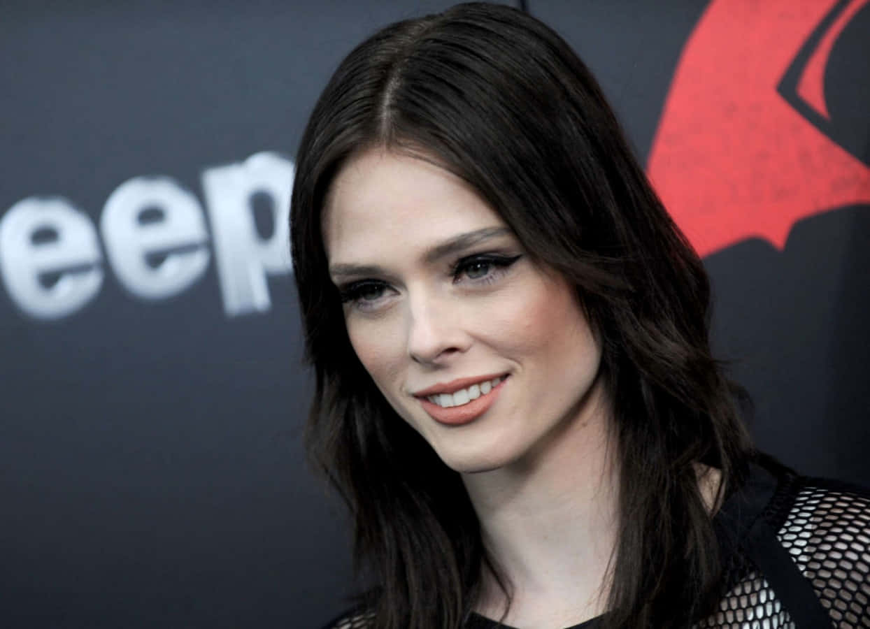 Coco Rocha, dark hair, bold eyeliner, SD Desktop Wallpaper