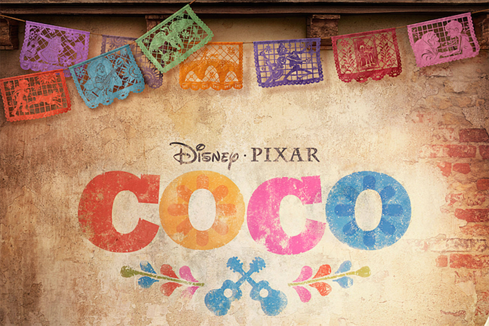 Coco, papel picado banners, colorful, Full HD Desktop Wallpaper