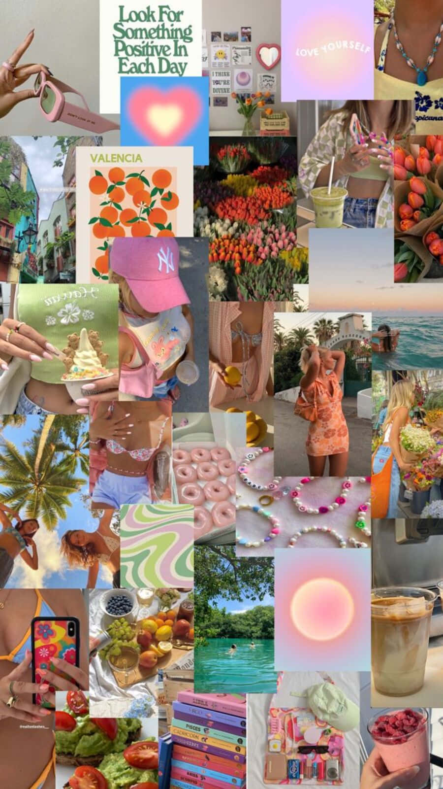 Coconut Girl Aesthetic, pastel colors, tropical scenes, HD Phone Wallpaper