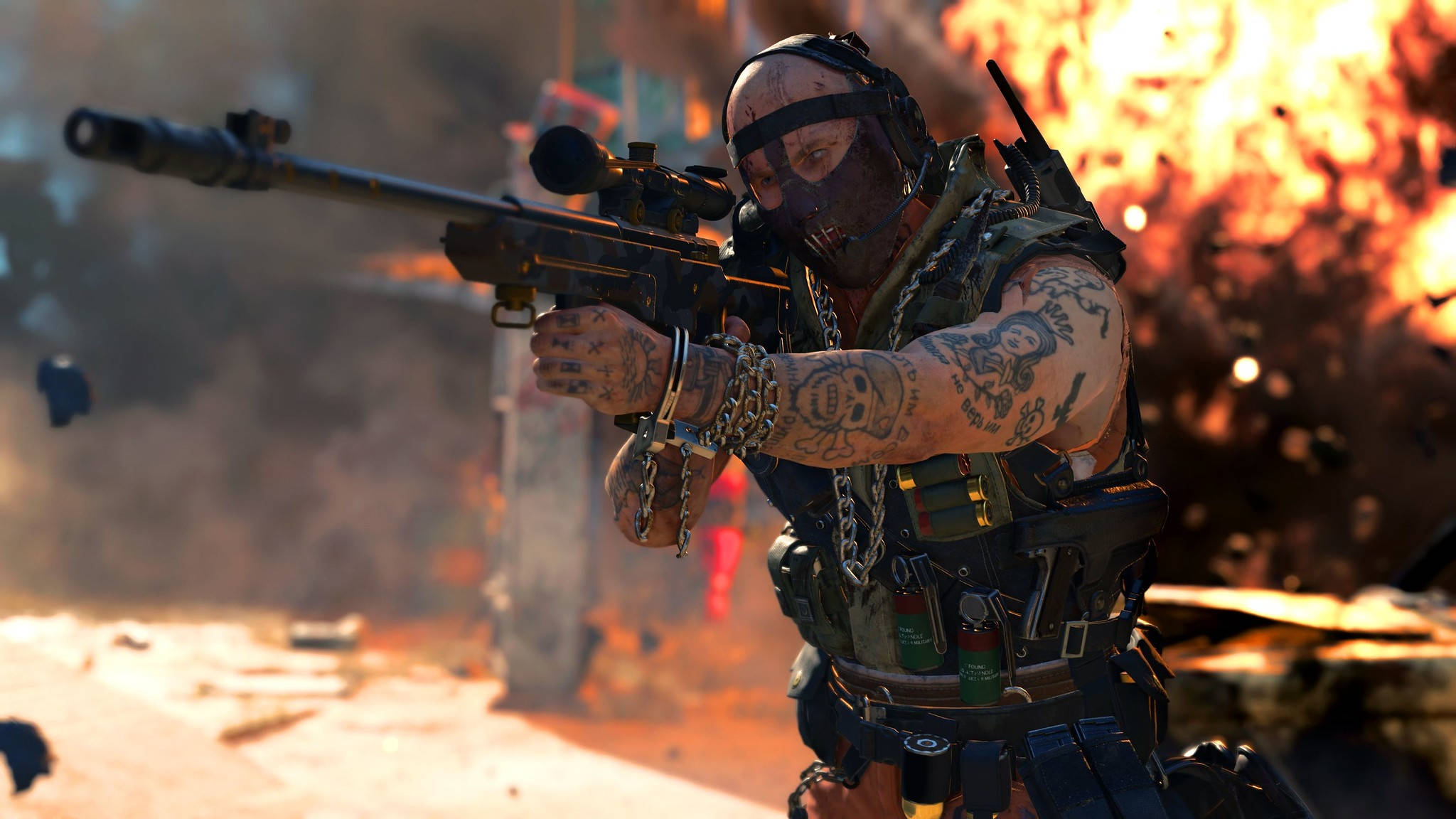 COD Cold War, stitch, tactical gear, Full HD Desktop Wallpaper