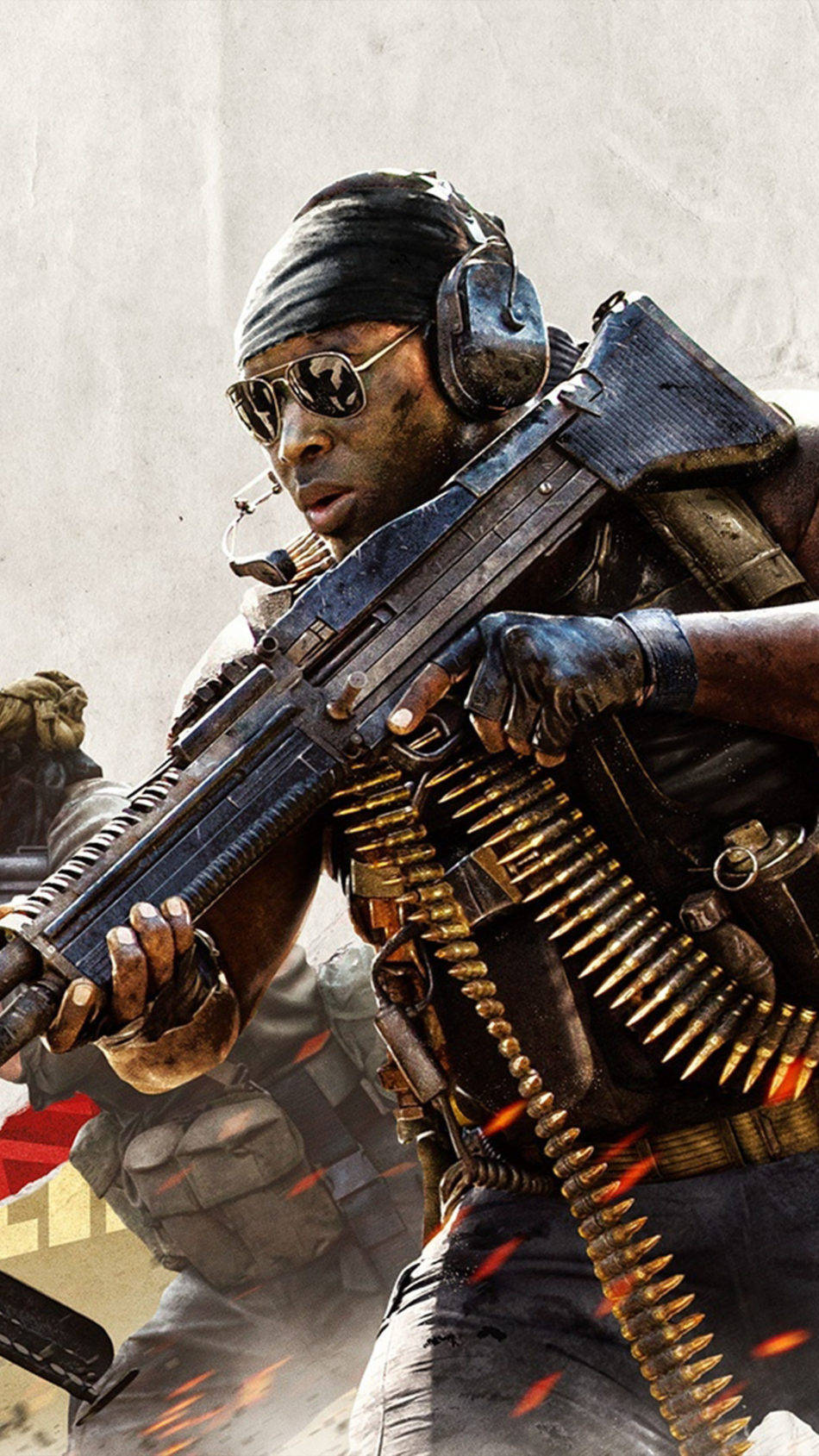COD Cold War, tactical gear, heavy machine gun, HD Phone Wallpaper