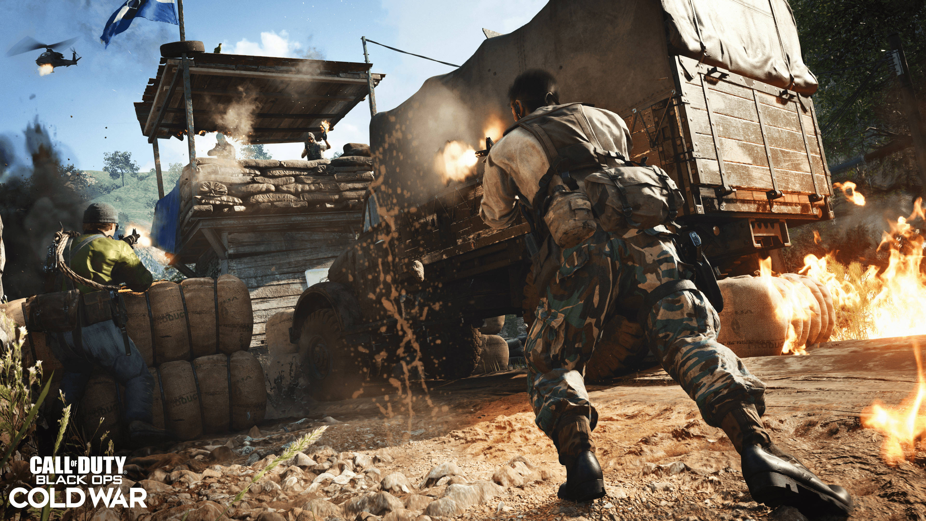COD Cold War, truck, soldiers, 4K Desktop Wallpaper