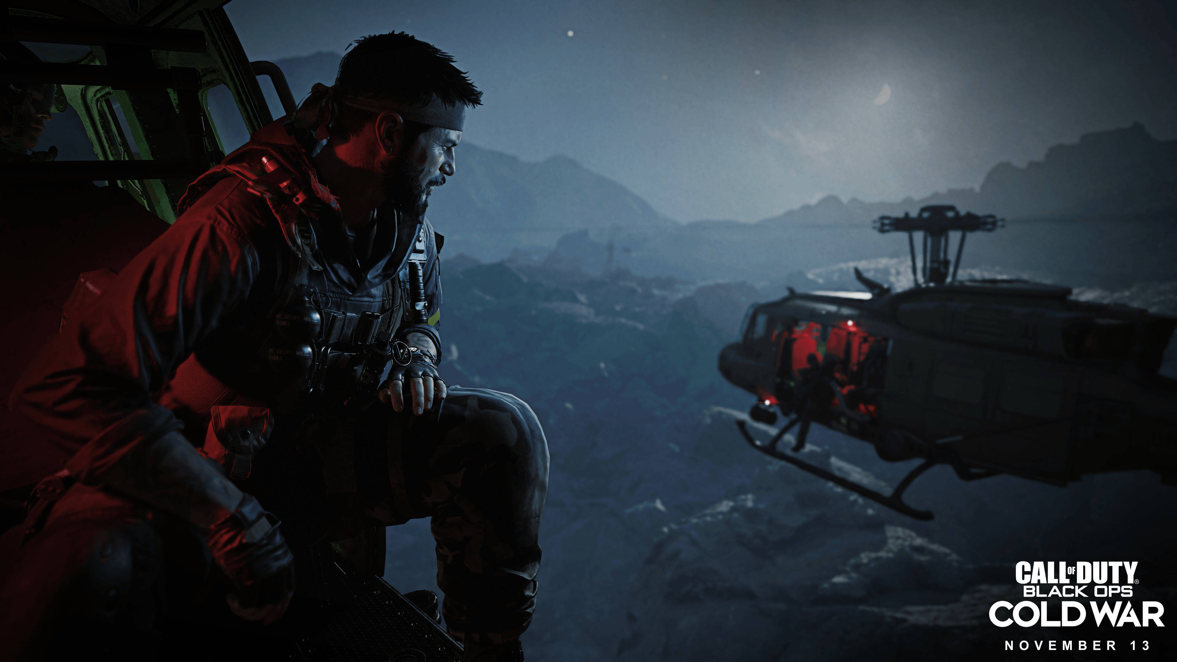 COD Cold War, helicopter, tactical gear, 4K Desktop Wallpaper