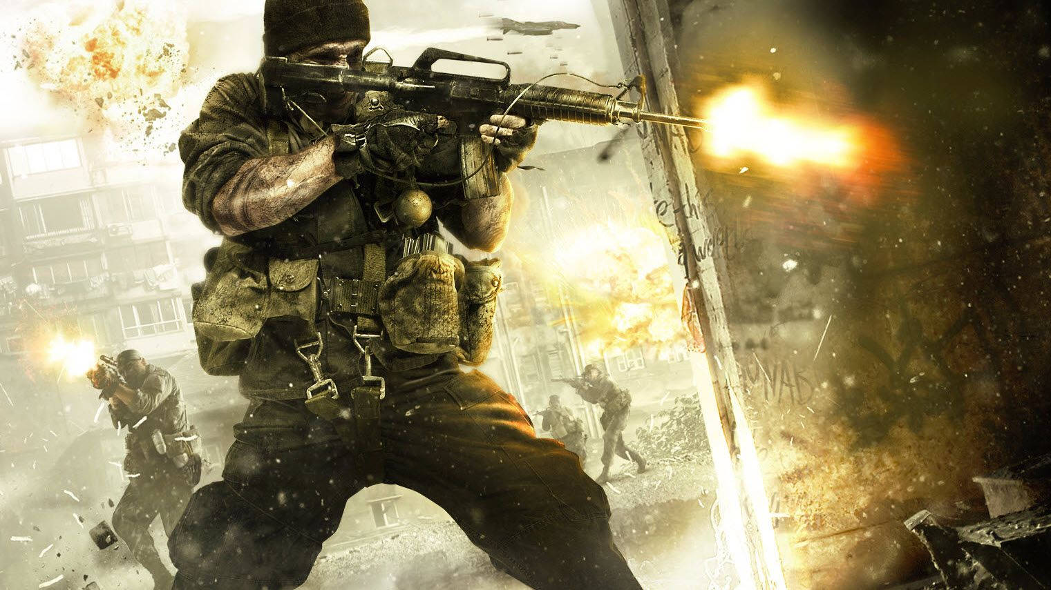 COD Cold War, soldier, rifle, HD Desktop Wallpaper
