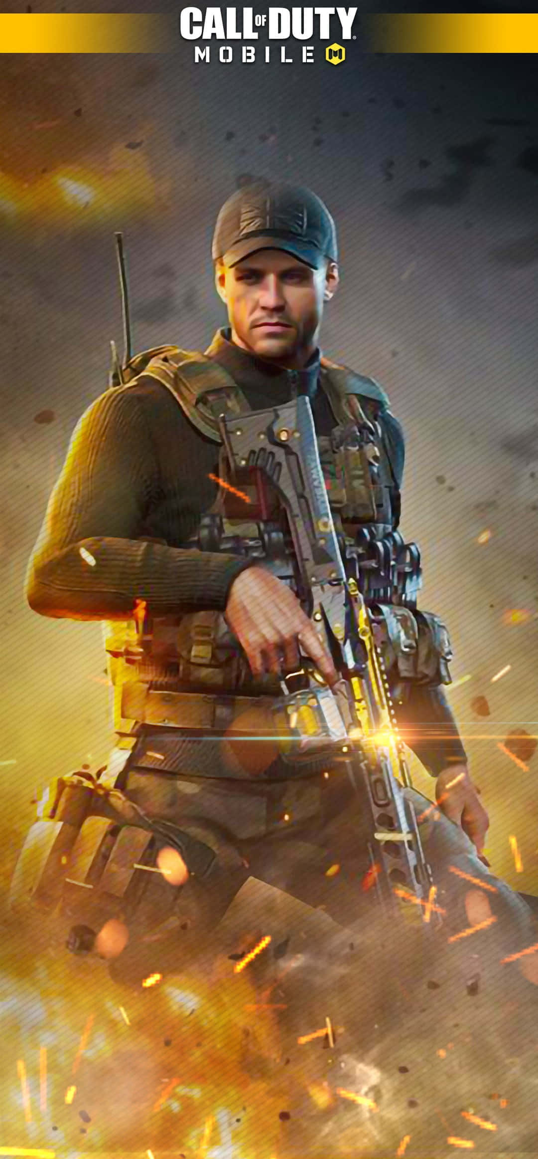 COD Mobile Character Skin, tactical gear, rifle, Full HD Phone Wallpaper
