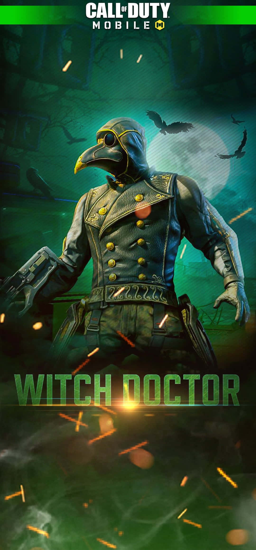 COD Mobile Character Skin, witch doctor, plague doctor gear, Full HD Phone Wallpaper