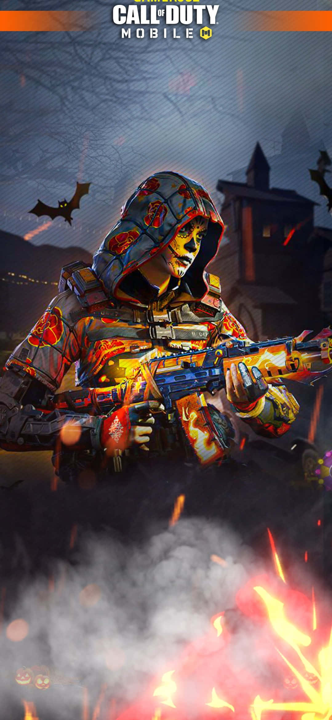COD Mobile Character Skins, hooded soldier, skull mask, Full HD Phone Wallpaper