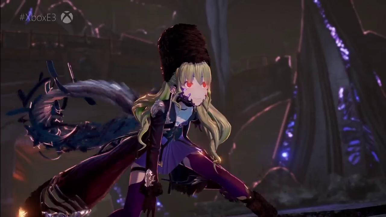 Code Vein, anime girl, glowing red eyes, HD Desktop Wallpaper