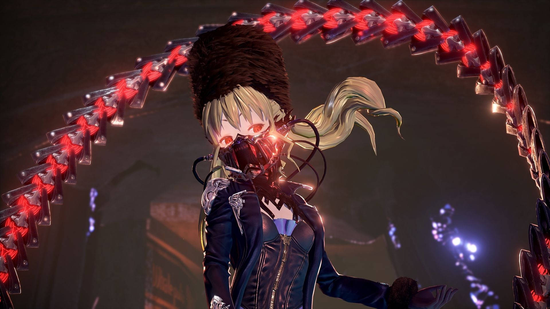 Code Vein, blonde anime girl, dark jacket, Full HD Desktop Wallpaper