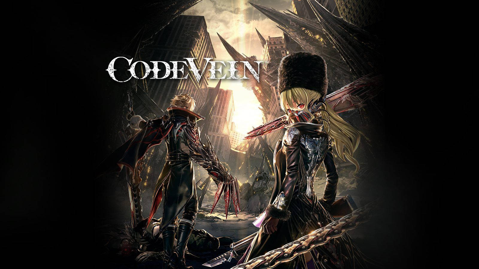 CODE VEIN, armored vampire hunters, ruined cityscape, HD Desktop Wallpaper
