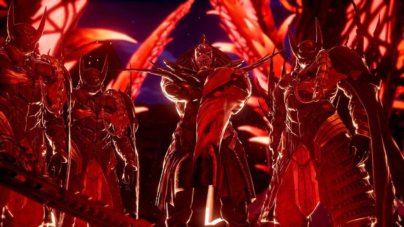 Code Vein, armored warriors, bat-like helmets, HD Desktop Wallpaper
