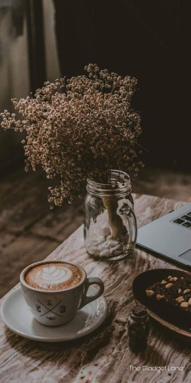 coffee cup, latte art, mason jar, HD Phone Wallpaper