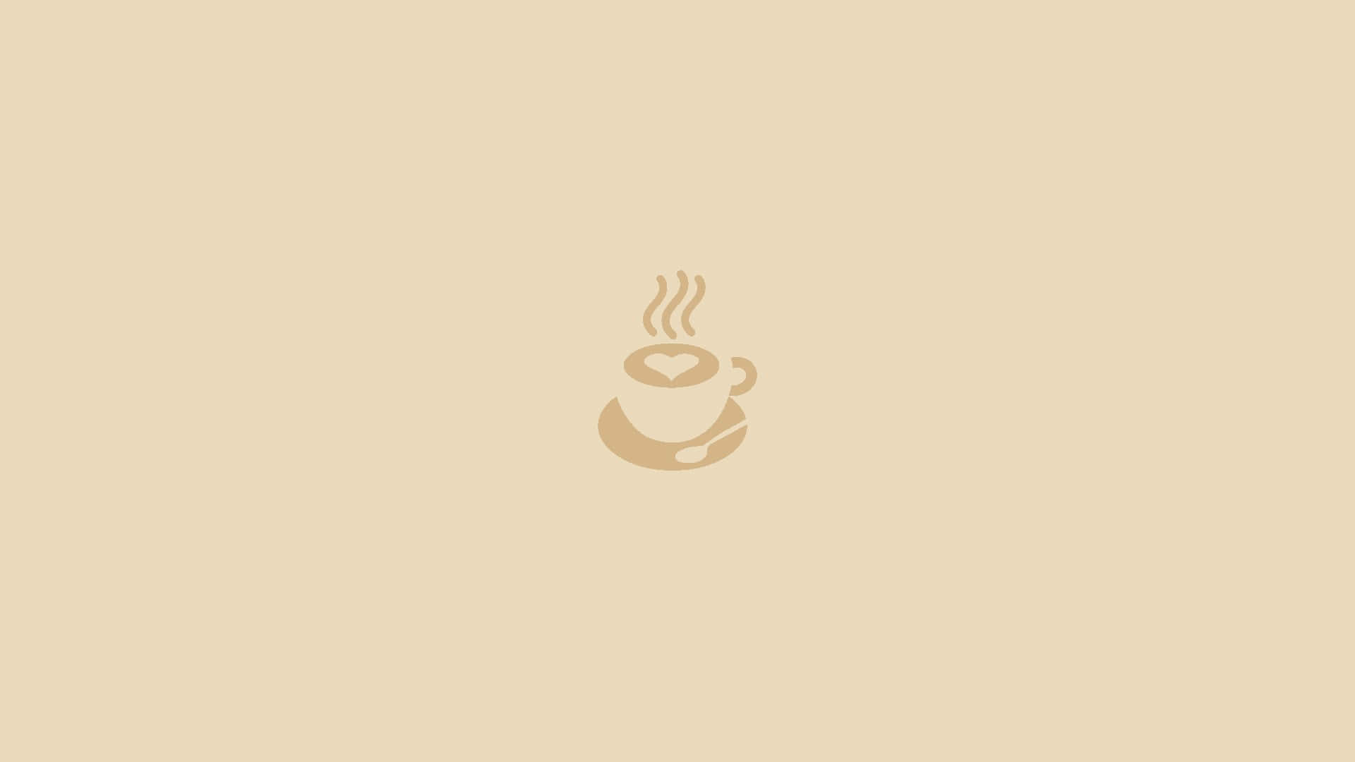 minimalism, beige aesthetic, coffee cup, Full HD Desktop Wallpaper