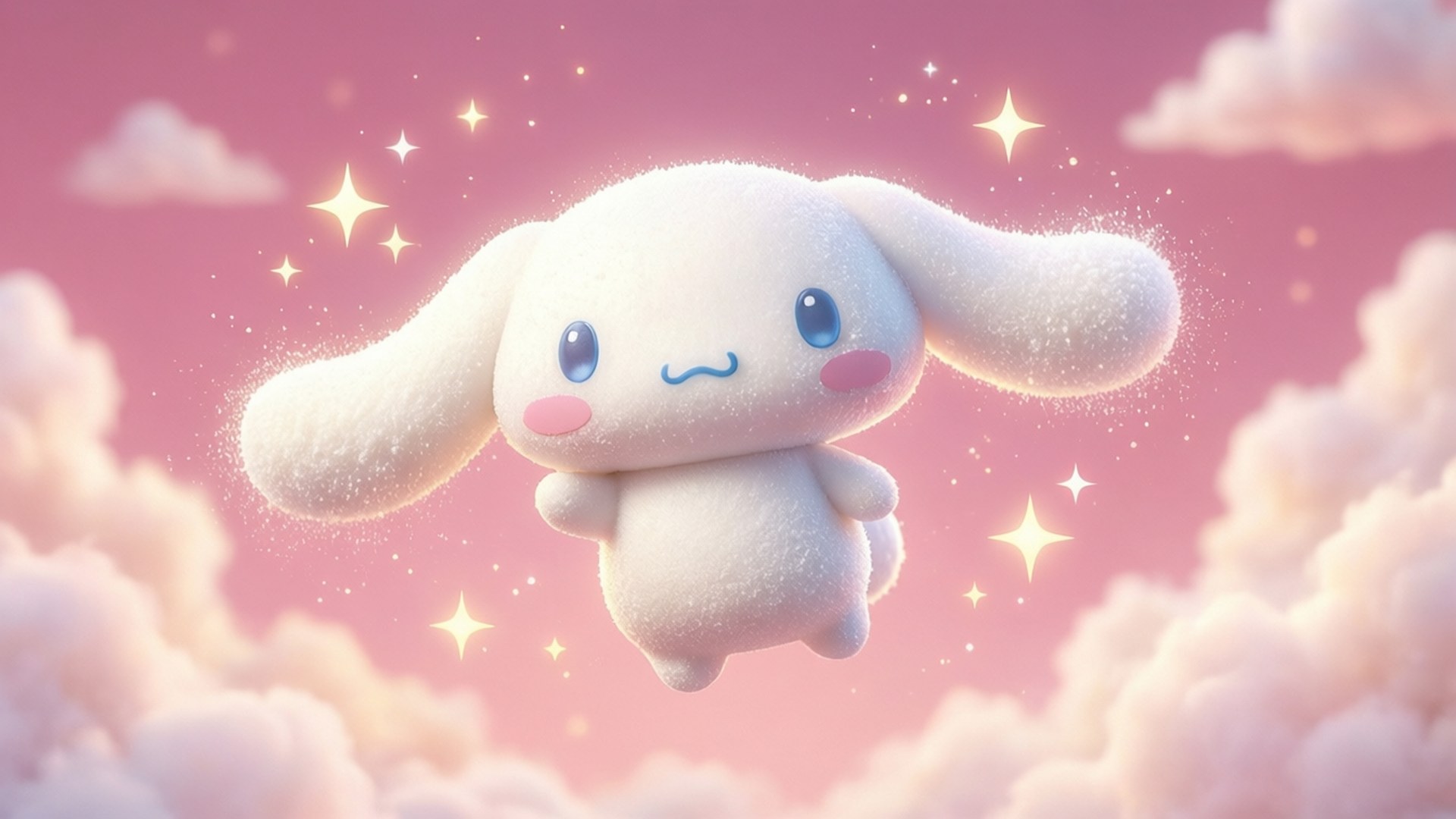Starry Sky Cogimyun, Cogimyun, pastel pink sky, Full HD Desktop Wallpaper