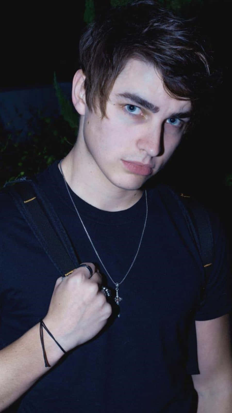 Colby Brock, intense blue eyes, dark hair, HD Phone Wallpaper