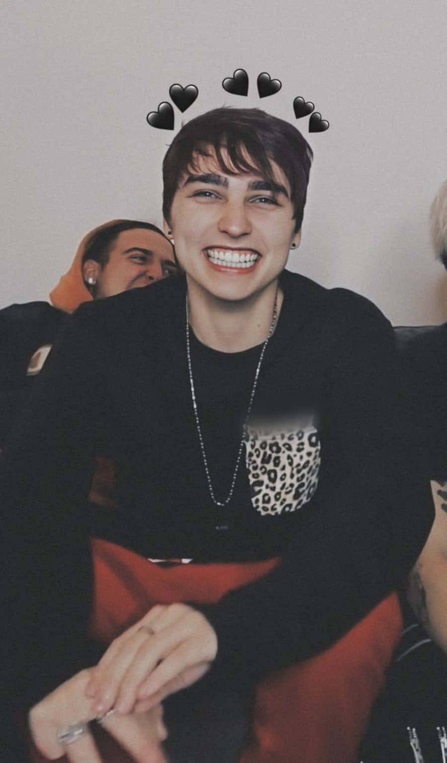 Colby Brock, black shirt, leopard print pocket, HD Phone Wallpaper