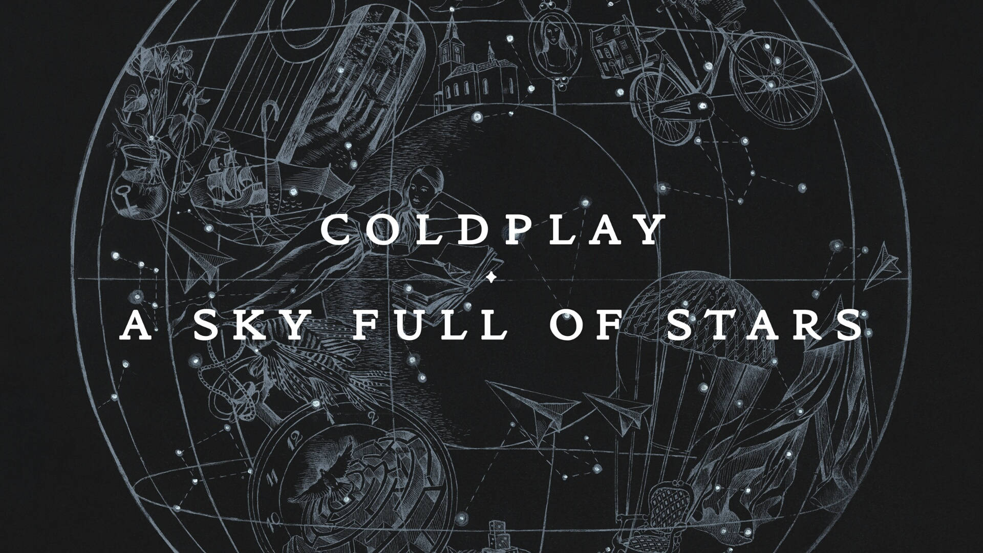 Coldplay, A Sky Full Of Stars, celestial sphere, Full HD Desktop Wallpaper