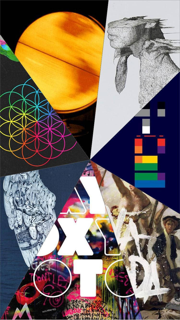 Coldplay, album cover, portrait collage, HD Phone Wallpaper