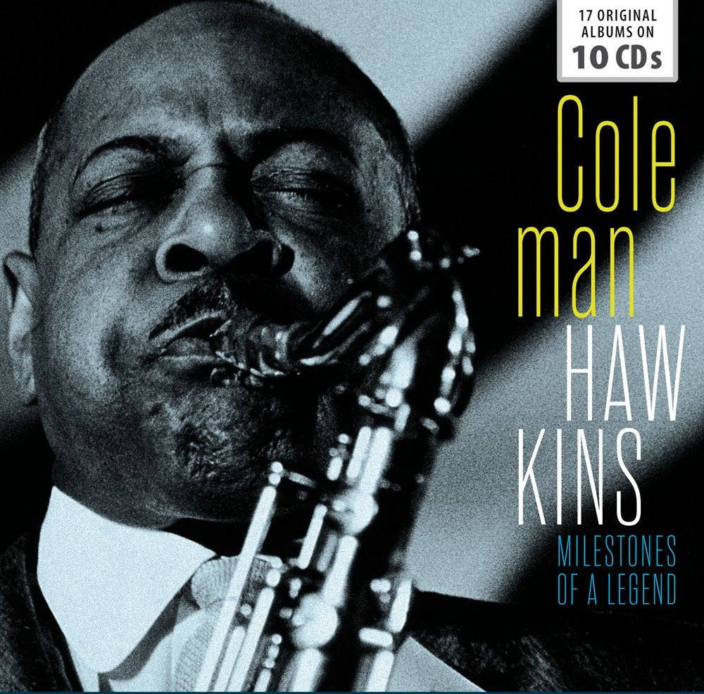 Coleman Hawkins, saxophone, black and white, SD Desktop Wallpaper