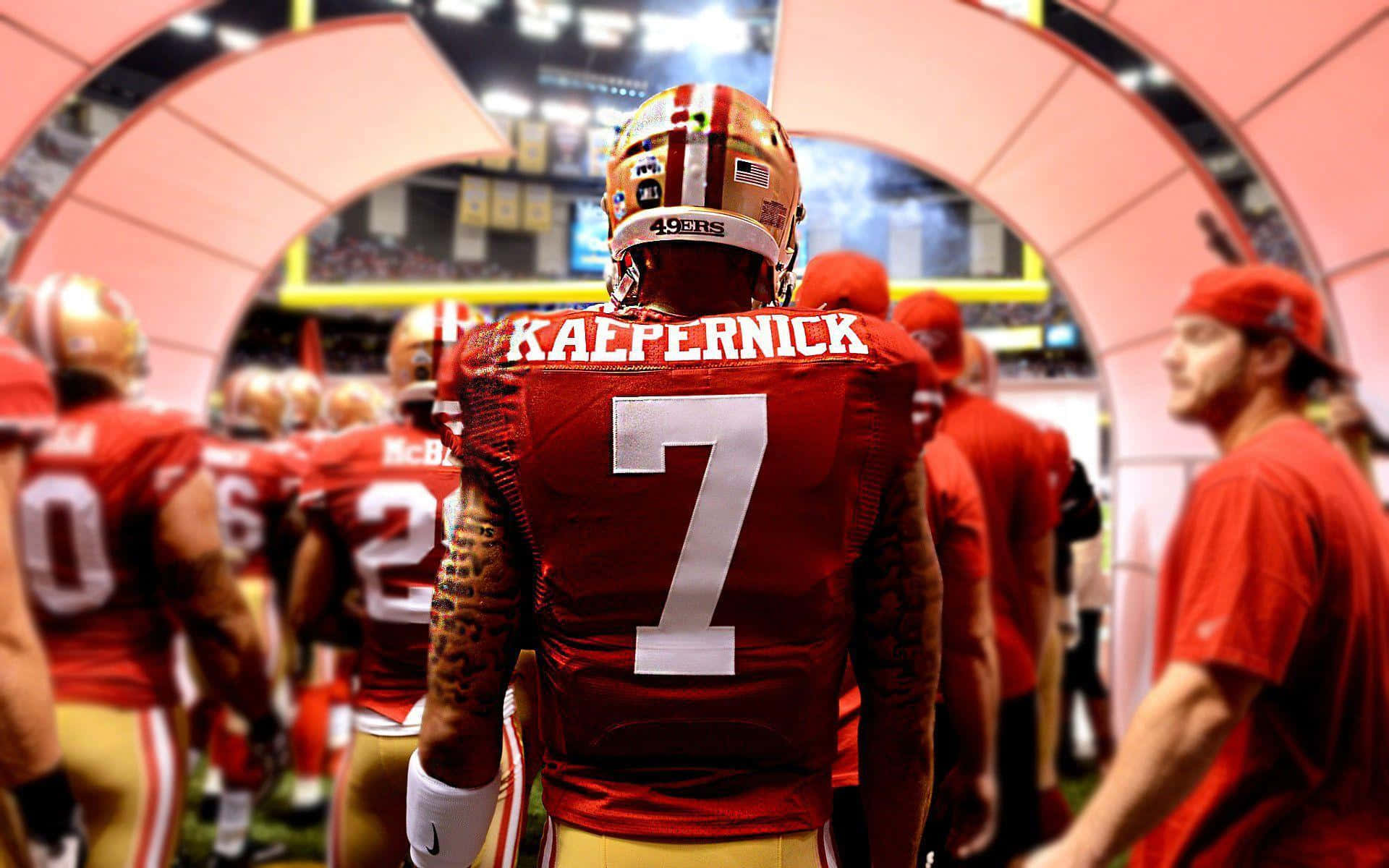 Colin Kaepernick, jersey number 7, helmet, Full HD Desktop Wallpaper
