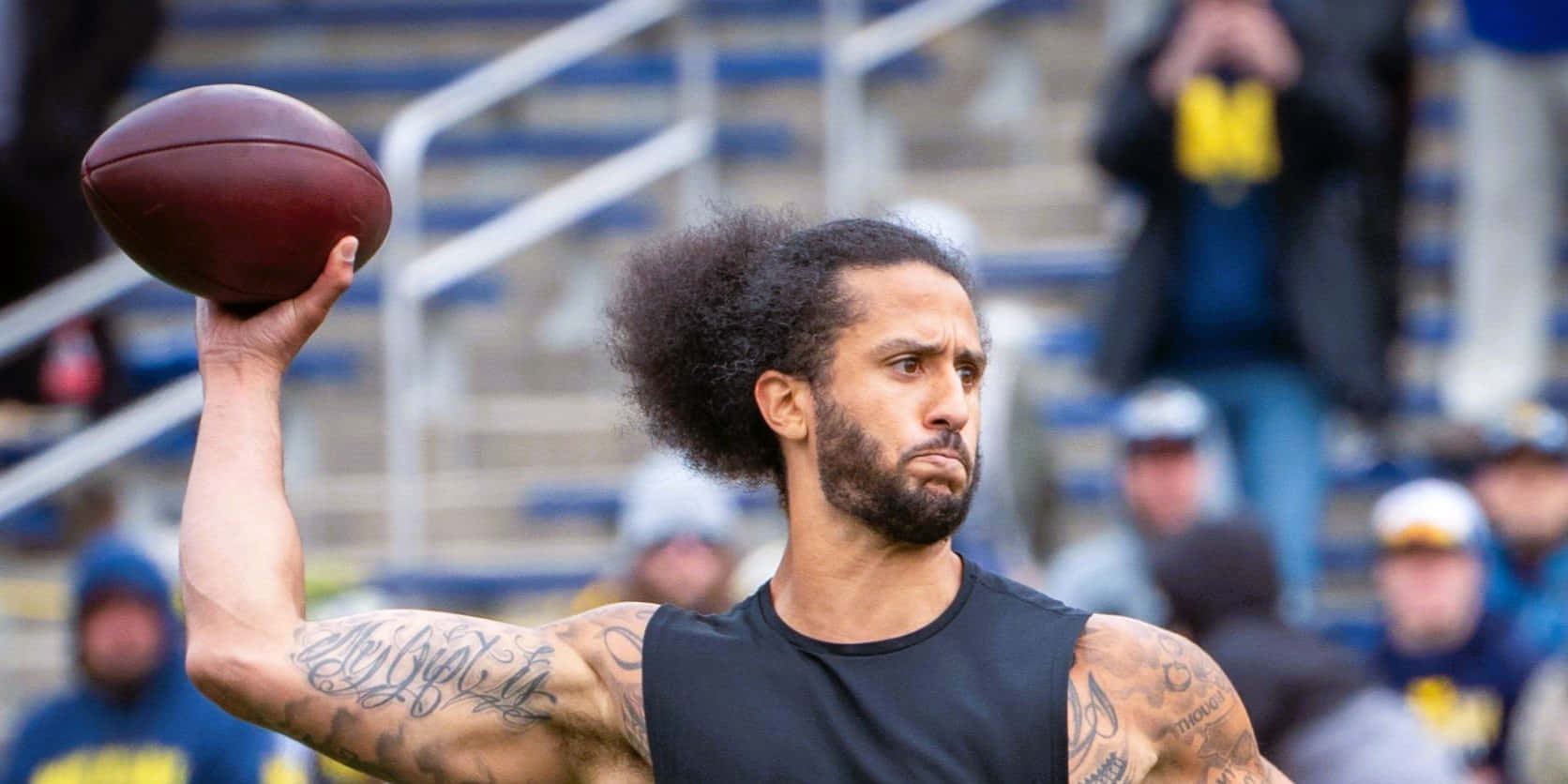 Colin Kaepernick, football player, tattoos, HD Desktop Wallpaper