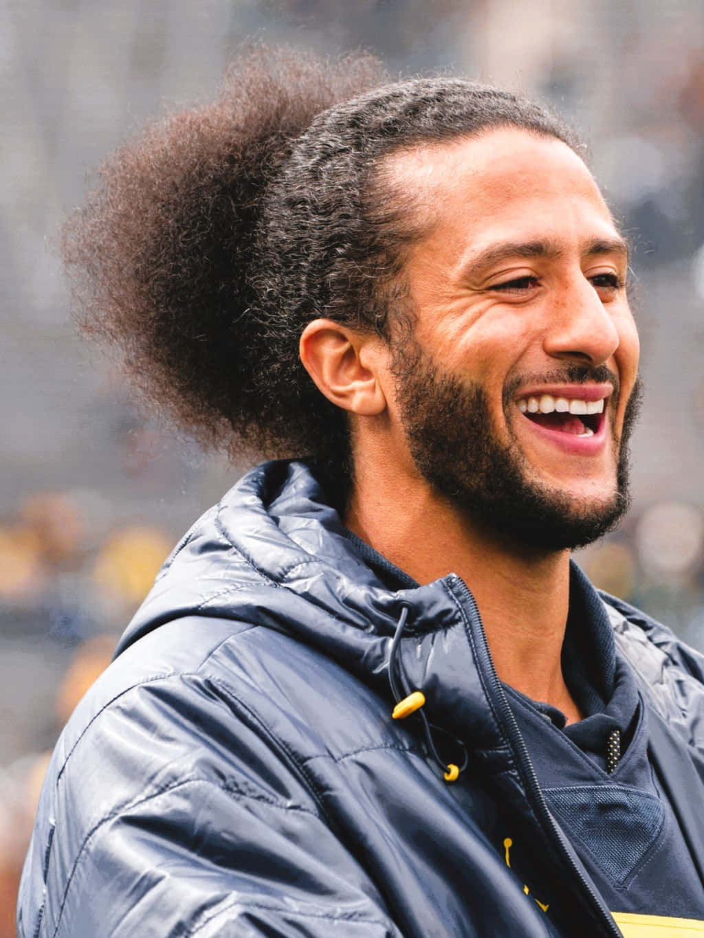 Colin Kaepernick, afro, beard, HD Phone Wallpaper