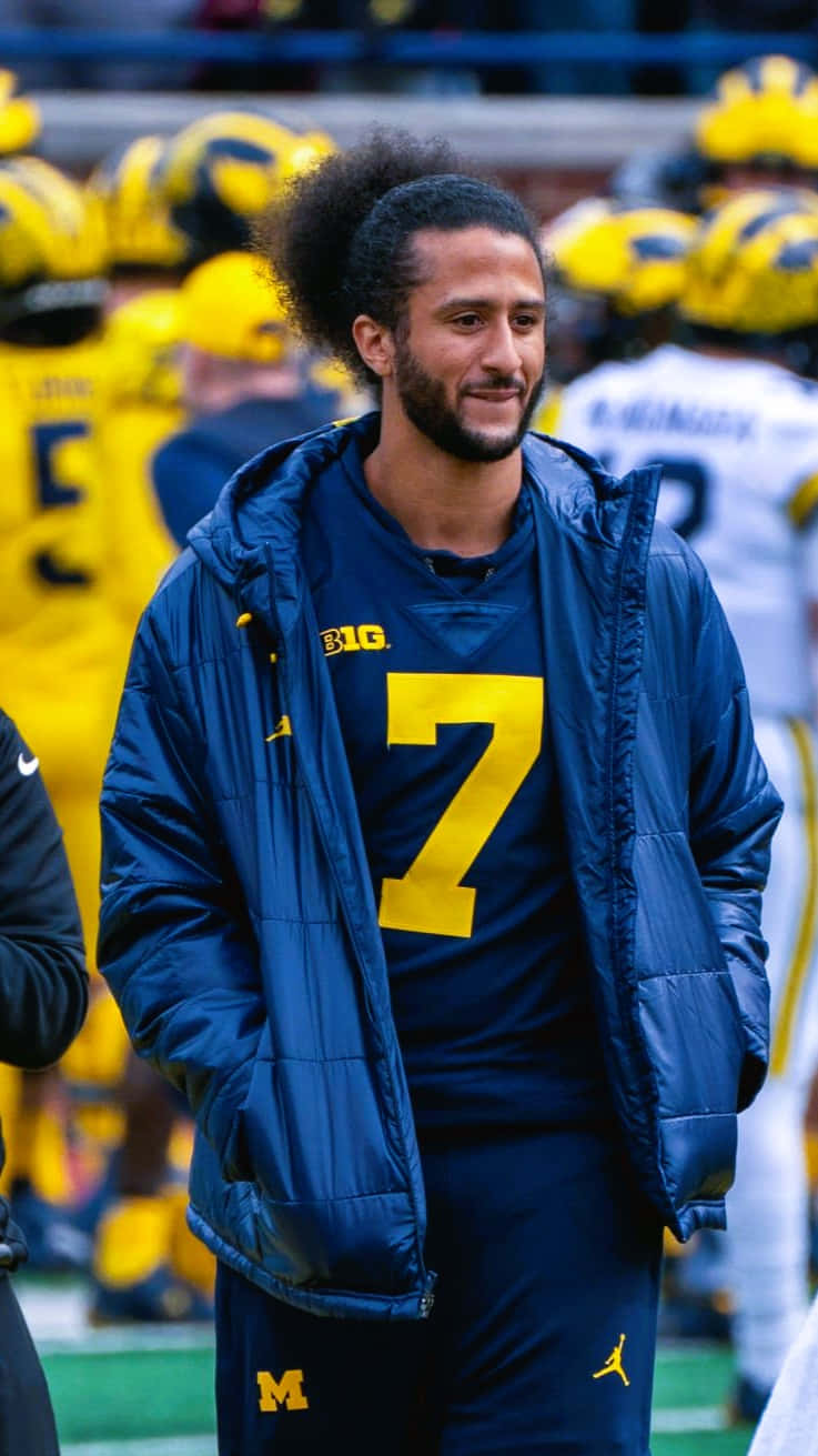 Colin Kaepernick, blue jacket, number 7 jersey, HD Phone Wallpaper