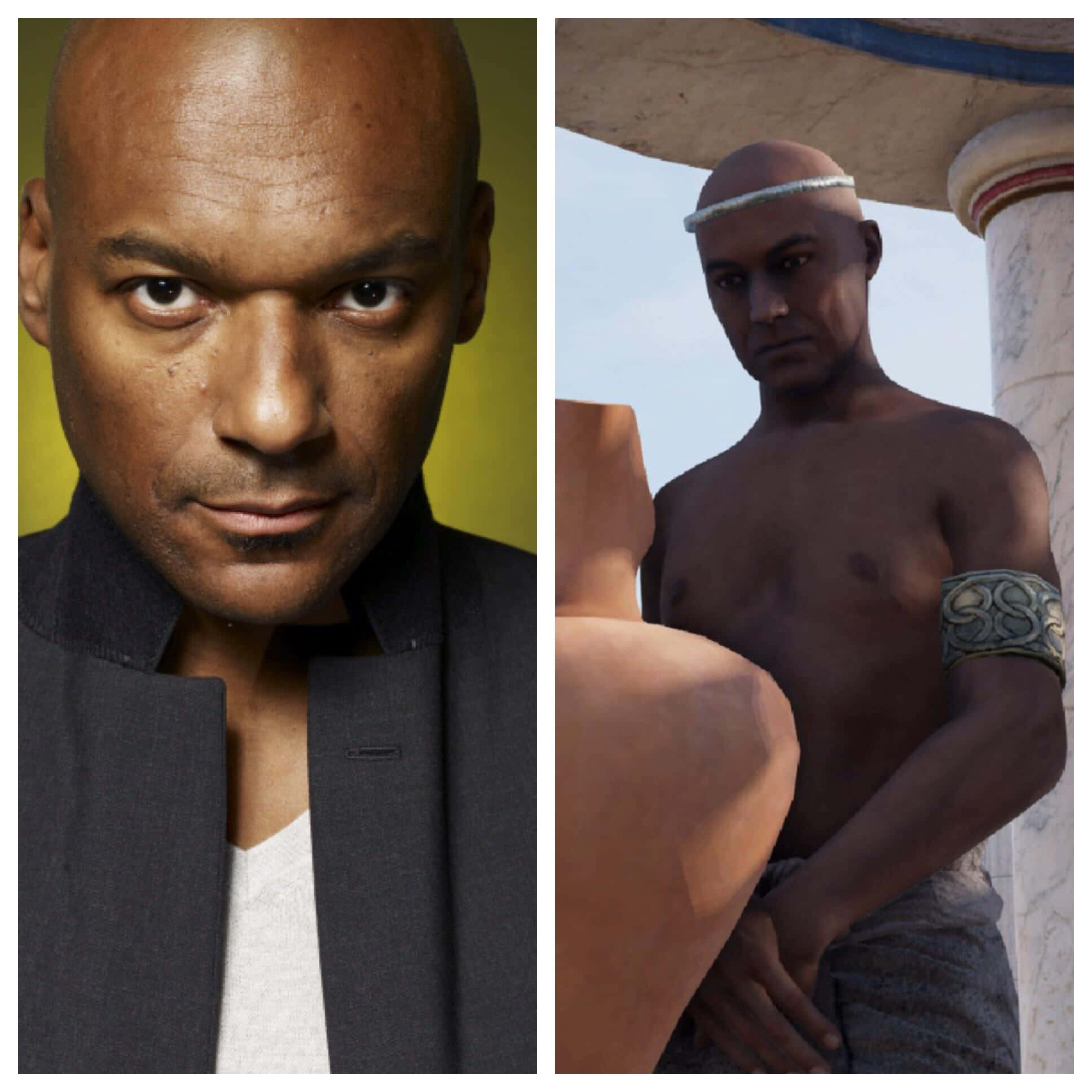 Colin Salmon, modern suit, digital rendering, Full HD Desktop Wallpaper