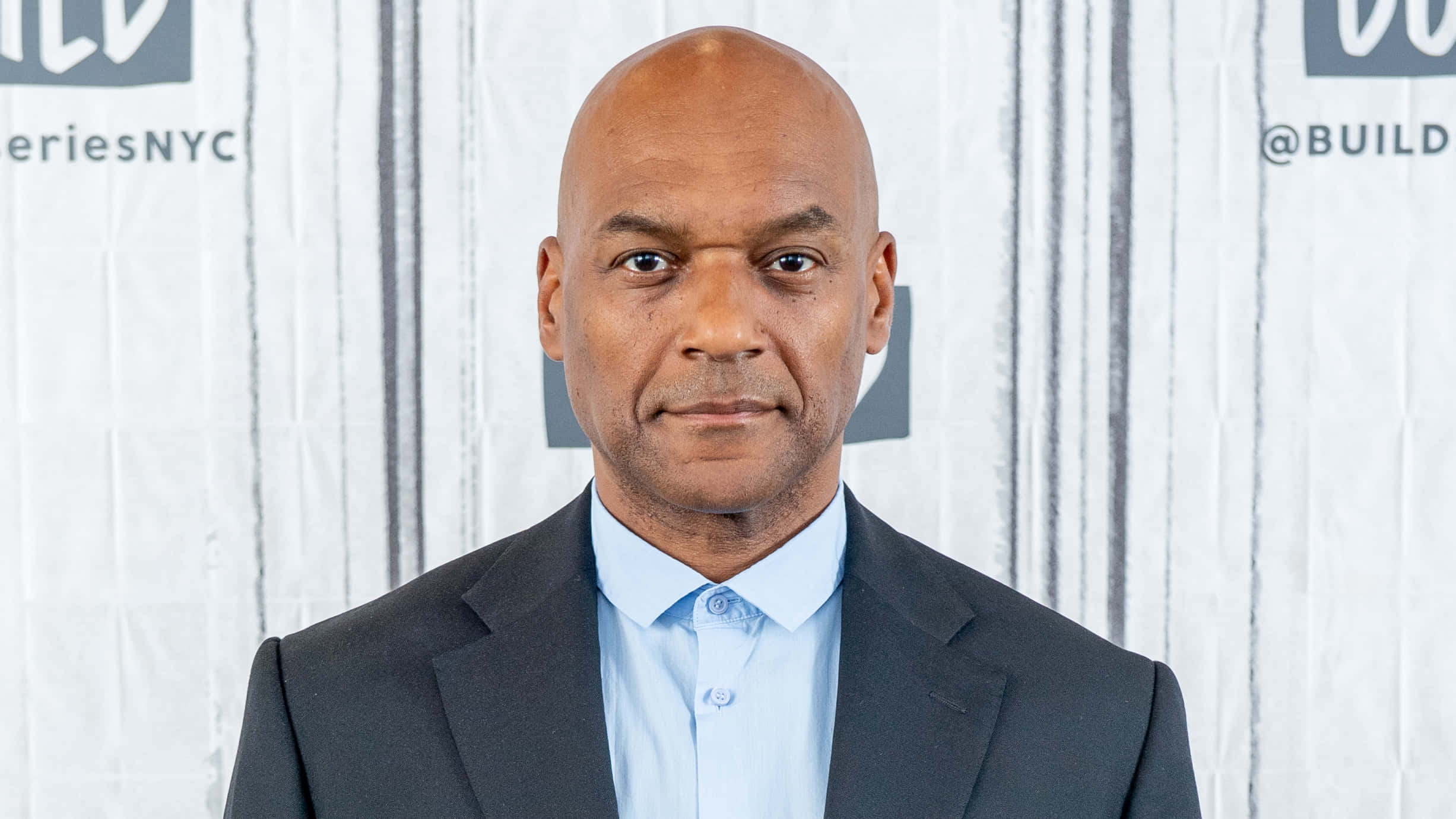 Colin Salmon, dark suit, light blue shirt, Full HD Desktop Wallpaper