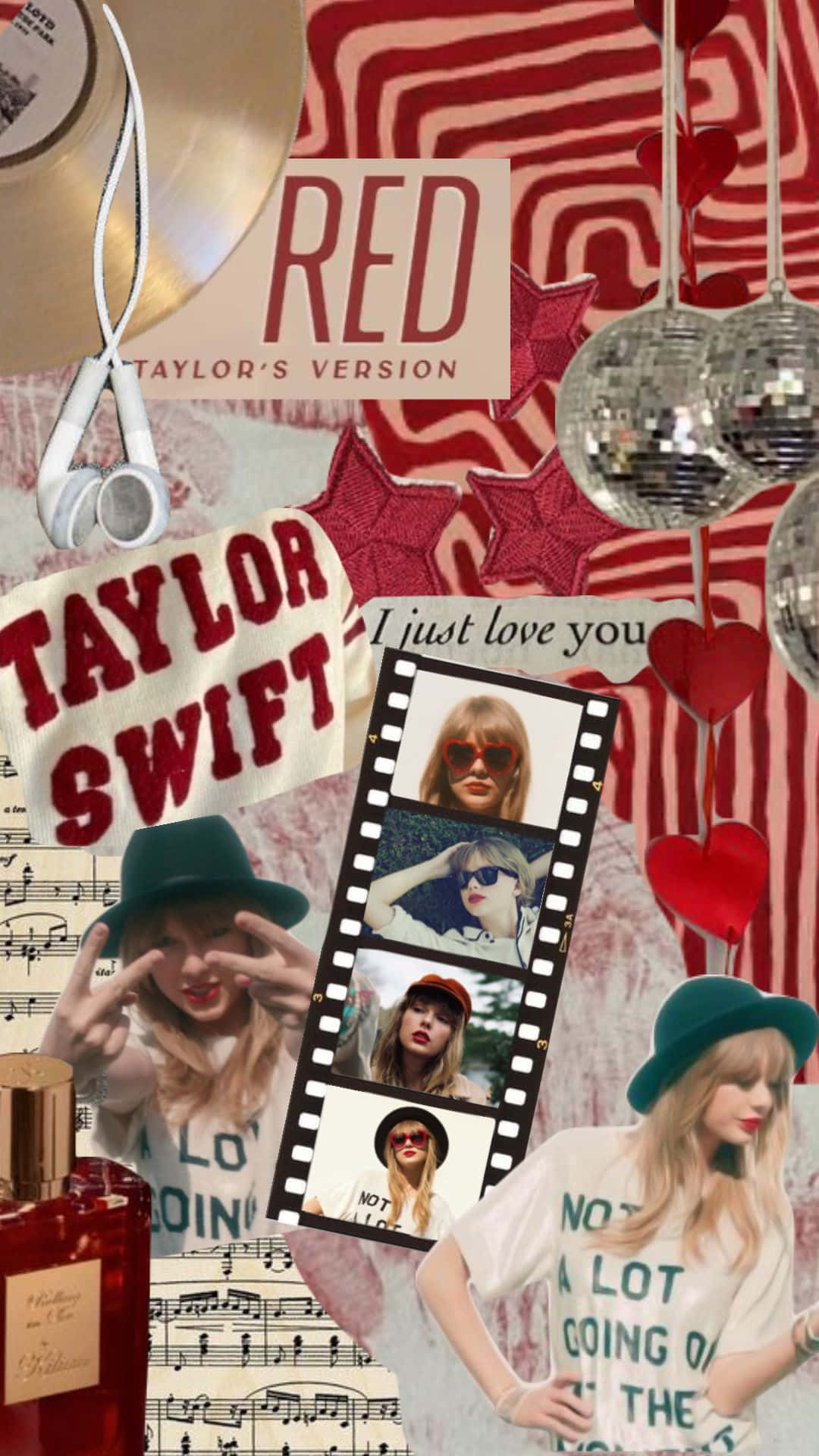 Taylor Swift, Red Aesthetic, vibrant red, Full HD Phone Wallpaper