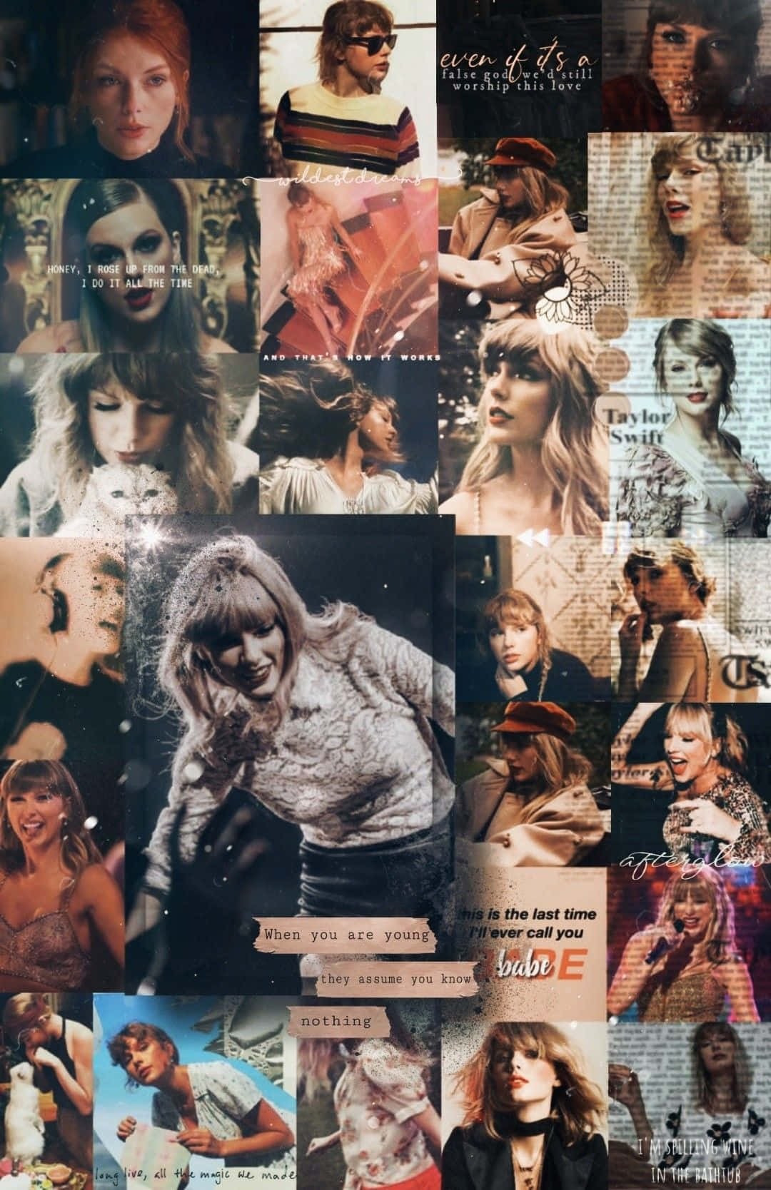 Taylor Swift, collage, outfits, HD Phone Wallpaper