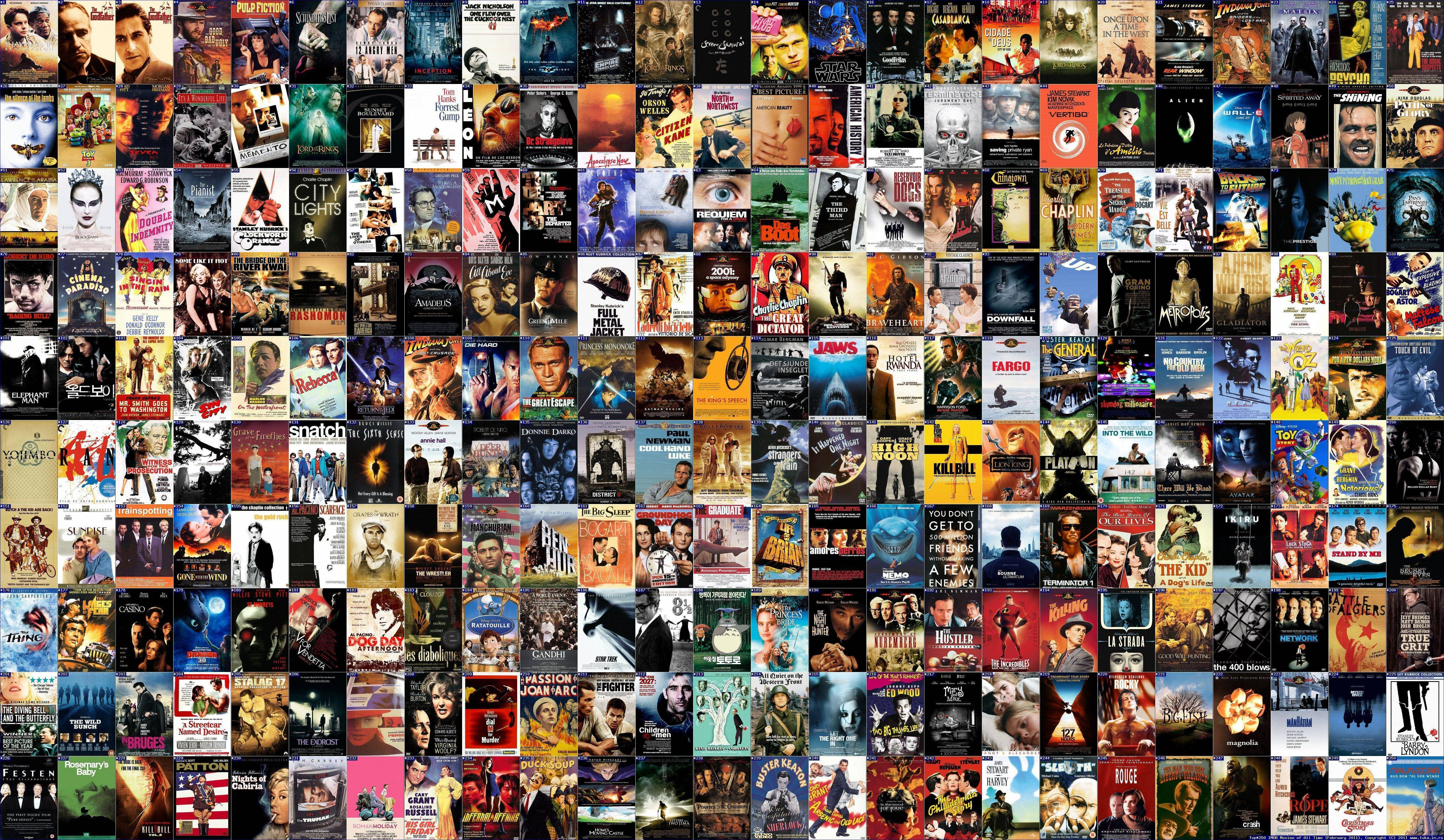 movie posters, colorful, dense grid, 5K Desktop Wallpaper
