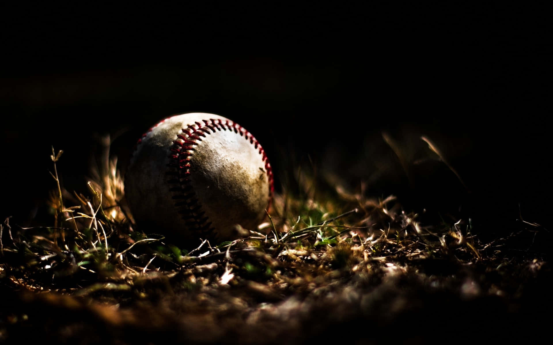 Awesome Baseball, worn baseball, dim light, Full HD Desktop Wallpaper